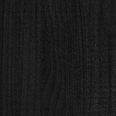 vidaXL voodiraam, must, täismännipuit, 200 x 200 cm