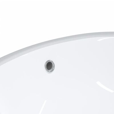 vidaXL vannitoa valamu, valge, 43x35x19 cm, kandiline, keraamiline