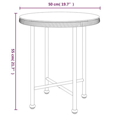 vidaXL 3-osaline aiamööbli komplekt, must, polürotang