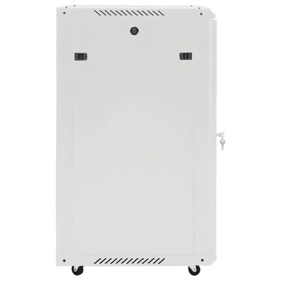 vidaXL 18U serverikapp, 19" IP20, hall, 60 x 60 x 100 cm