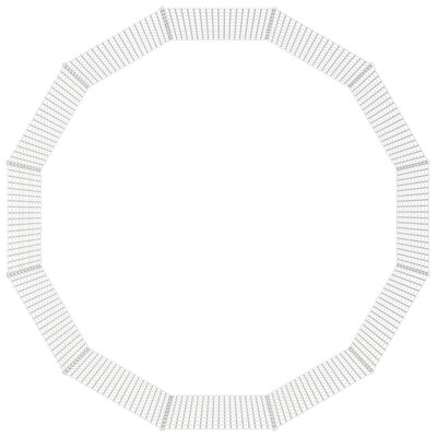 vidaXL loomade aedik 12 paneeli 54x100 cm tsingitud raud