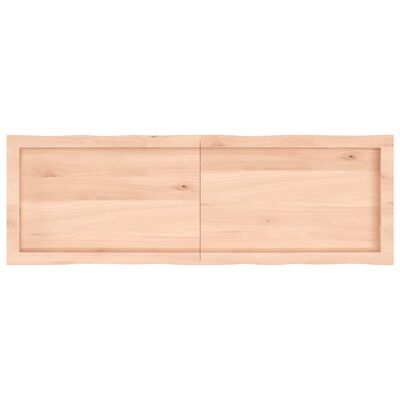 vidaXL lauaplaat, 140 x 60 x (2-6) cm, täispuit, naturaalsed servad