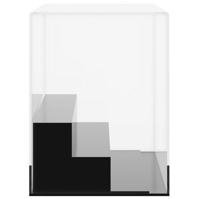 vidaXL vitriinkast, läbipaistev, 25 x 12 x 16 cm, akrüül