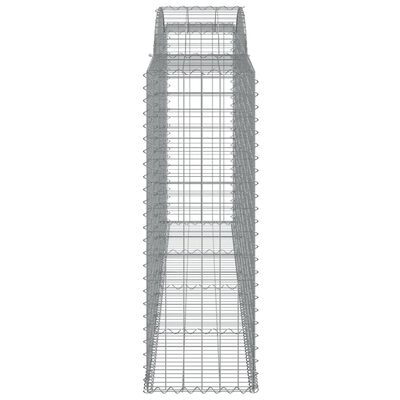 vidaXL kaarekujulised gabioonkorvid 17 tk, 300x50x140/160 cm, raud