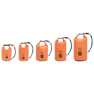 vidaXL kuivkott oranž 30 l PVC