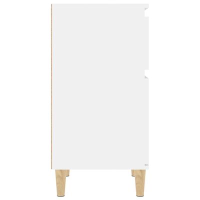 vidaXL öökapp, kõrgläikega valge, 40 x 35 x 70 cm