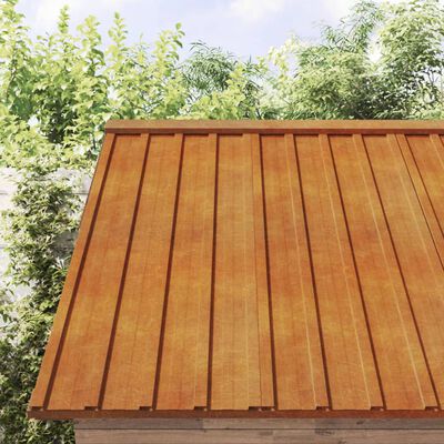 vidaXL katusepaneelid 12 tk, rooste, 80x44 cm, Corten teras