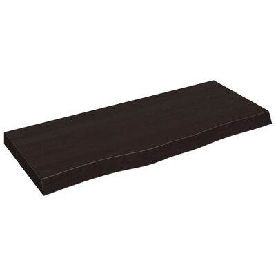 vidaXL vannitoa tasapind, tumepruun, 100x40x(2-6)cm töödeldud täispuit