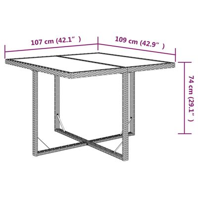 vidaXL 9-osaline aia söögimööbli komplekt patjadega, polürotang, beež