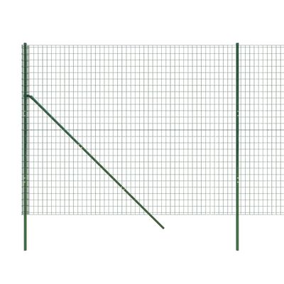 vidaXL traataed roheline 1,8x25 m tsingitud teras