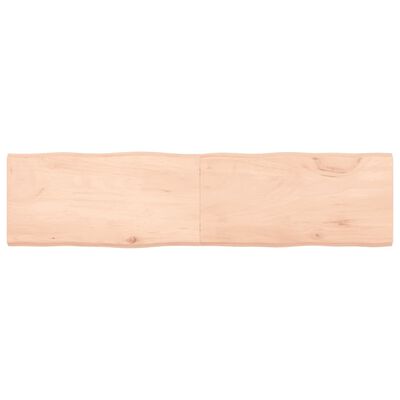 vidaXL lauaplaat, 160 x 40 x (2–4) cm, täispuit, naturaalsed servad