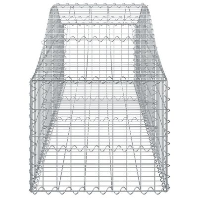 vidaXL kaarekujulised gabioonkorvid 15 tk, 200x50x40/60 cm, raud