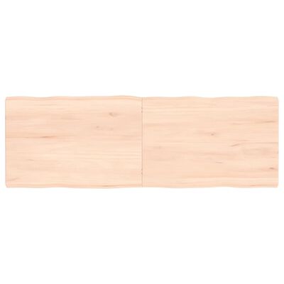 vidaXL lauaplaat, 120x40x(2-4) cm, täispuit, naturaalsed servad