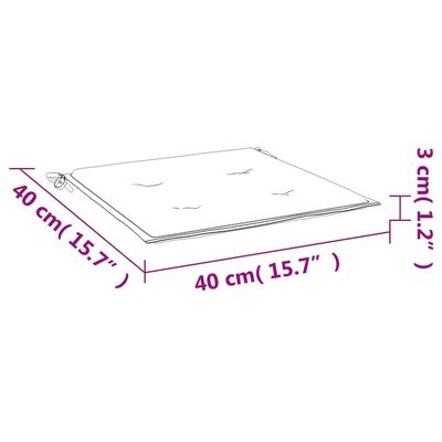 vidaXL aiatooli istmepadjad 4 tk, roosa, 40 x 40 x 3 cm, kangas