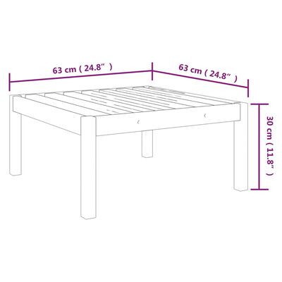 vidaXL 3-osaline aiadiivanikomplekt patjadega, akaatsiapuit