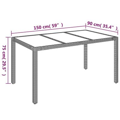 vidaXL 5-osaline aiamööbli komplekt patjadega, hall, polürotang