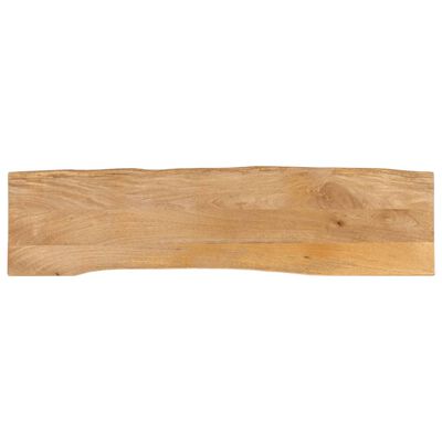 vidaXL lauaplaat, 180 x 40 x 3,8 cm, naturaalsete servadega, mangopuit