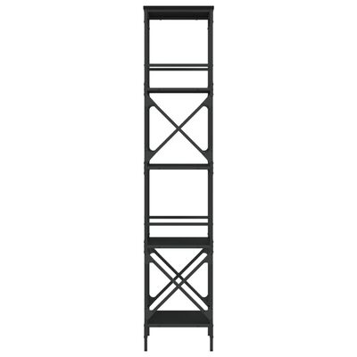 vidaXL raamaturiiul 5-korruseline must 59x35x171 cm tehispuit