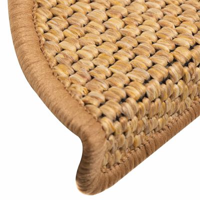 vidaXL isekleepuv trepivaip, 15 tk, 56x17x3 cm, sisal