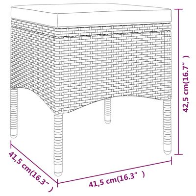 vidaXL 5-osaline aiamööbli komplekt, polürotang, hall