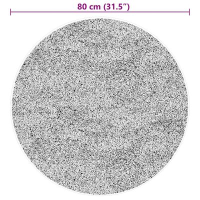 vidaXL vaip HUARTE, lühikese narmaga, pestav, kahvaturoosa, Ø 80 cm