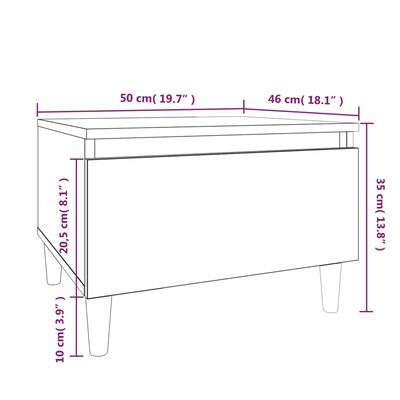 vidaXL lisalauad 2 tk, valge, 50 x 46 x 35 cm, tehispuit