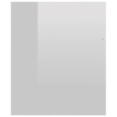 vidaXL valamukapp, kõrgläikega valge, 60x38,5x46 cm tehispuit