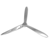 vidaXL seinale kinnitatav propeller, alumiinium, hõbedane, 70 cm
