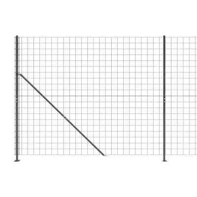 vidaXL traataed äärikuga, antratsiithall, 1,6 x 25 m