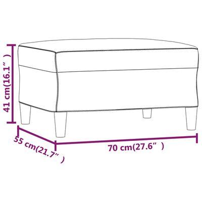 vidaXL jalapink, helehall , 70 x 55 x 41 cm, samet