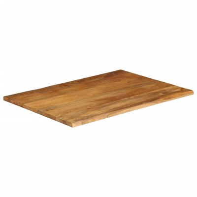 vidaXL lauaplaat, naturaalse servaga, 90 x 80 x 3,8 cm, mangopuit