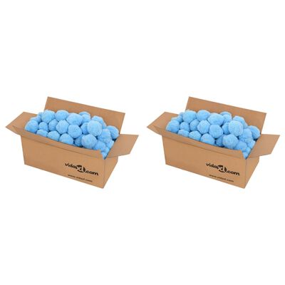 vidaXL antibakteriaalsed basseini filterpallid, sinine, 1400 g, PE