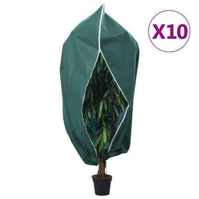 vidaXL lukuga taime fliiskatted 10 tk, 70 g/m², 1,2 x 1,8 m