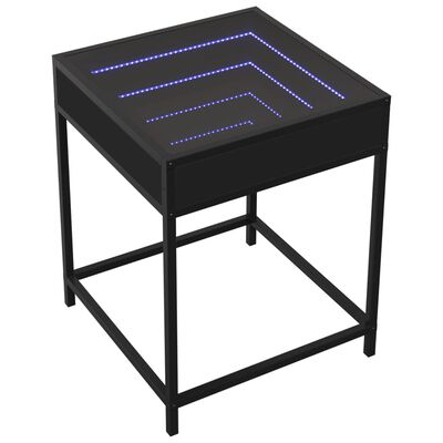 vidaXL öökapp LED-tuledega, must, 40 x 40 x 51 cm