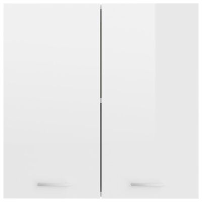 vidaXL seina köögikapp, kõrgläikega valge, 60 x 31 x 60 cm, tehispuit