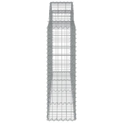 vidaXL kaarekujulised gabioonkorvid 20 tk, 200x30x100/120 cm, raud