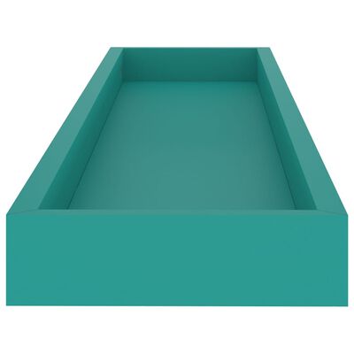 vidaXL seinariiulid, 2 tk, sinine, 80 x 15 x 4 cm, MDF