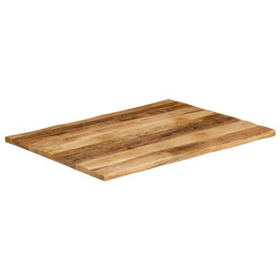 vidaXL lauaplaat naturaalse servaga 110x80x2,5 cm töötlemata mangopuit