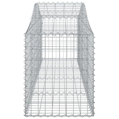 vidaXL kaarekujulised gabioonkorvid 14 tk, 200x50x60/80 cm, raud