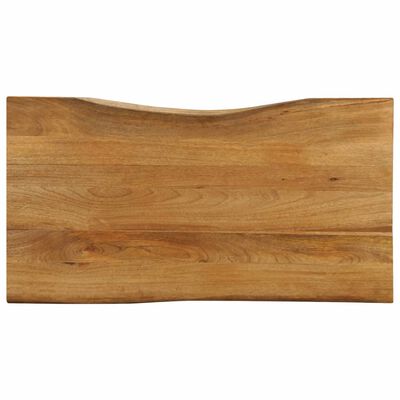 vidaXL lauaplaat, 110 x 60 x 2,5 cm, naturaalsete servadega, mangopuit