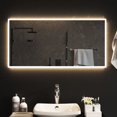 vidaXL vannitoa LED-peegel 100x50 cm