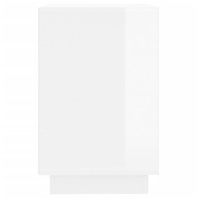 vidaXL puhvetkapp, kõrgläikega valge, 102x35x55 cm, tehispuit