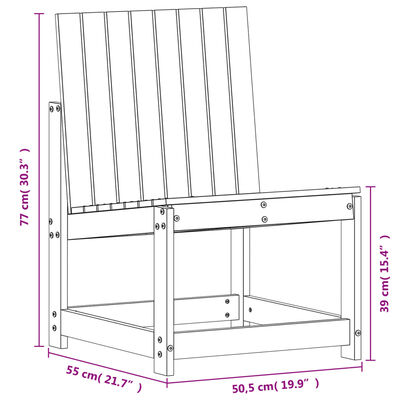 vidaXL aiatool, 50,5 x 55 x 77 cm, ebatsuuga puit