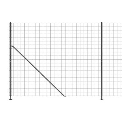 vidaXL traataed äärikuga, antratsiithall, 2x10 m