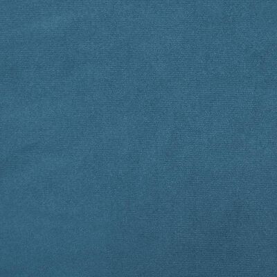 vidaXL 2-kohaline diivan patjadega, sinine, 120 cm, samet