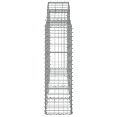 vidaXL kaarekujulised gabioonkorvid 3 tk, 200x30x100/120 cm, raud