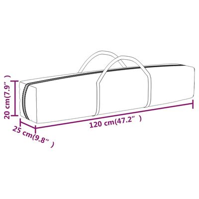 vidaXL kokkupandav peotelk, kreemjas, 3 x 3 m