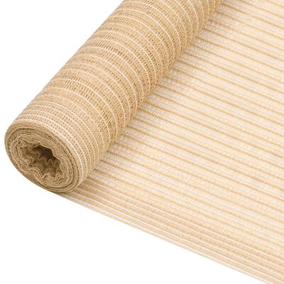 vidaXL privaatsusvõrk, beež, 1,5 x 25 m, HDPE, 150 g/m²