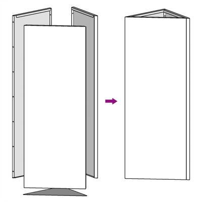 vidaXL aia taimekast, kolmnurk, 30 x 26 x 75 cm Corten teras