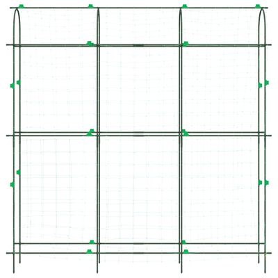 vidaXL aiavõre ronitaimedele, U-kuju, 181 x 31 x 182,5 cm, teras